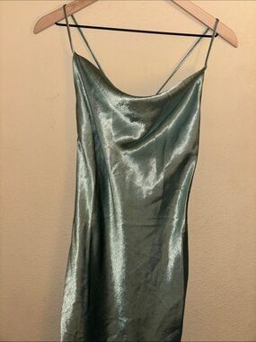 NWT Altar’d State Andrea Satin Maxi Dress